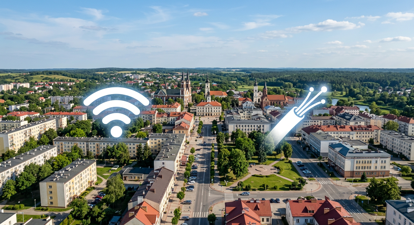 Internet w Suwałkach — szybkie łącza i realne wybory