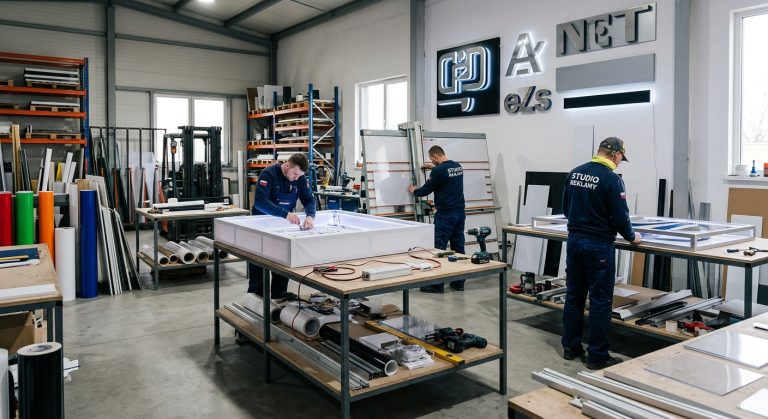 Reklamy podświetlane w praktyce: jak wybrać drukarnię